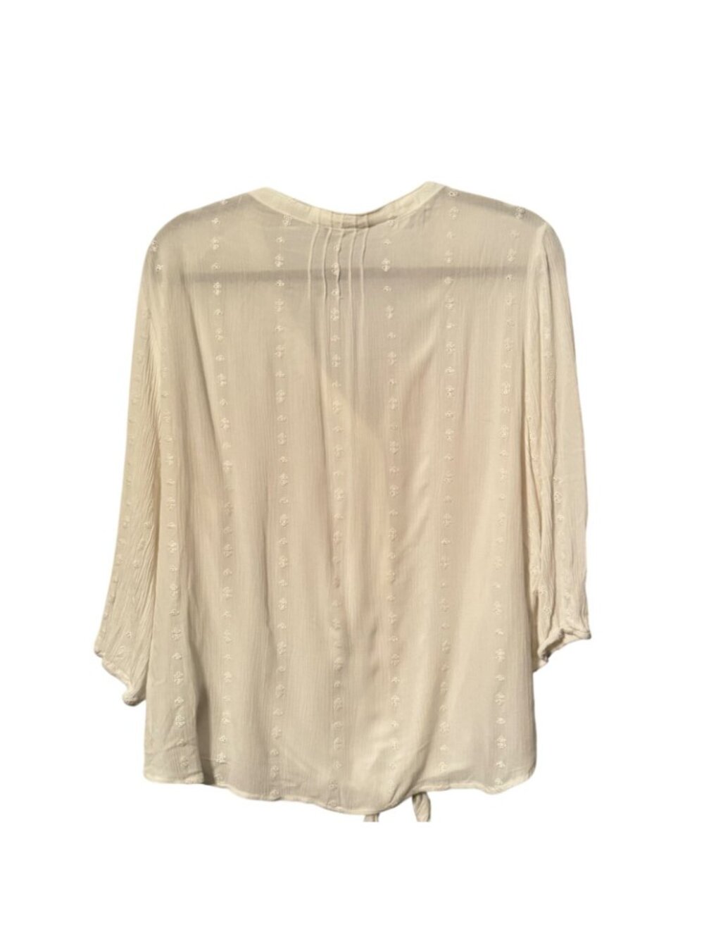 Bob Timberlake Womens White Embroidered Tie-Front Blouse Size Xl women blouse - Picture 10 of 11
